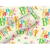 Rouleau de papier cadeau - 1,5 x 0,7 m - By Nature "Happy Birthday"
