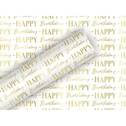 Rouleau de papier cadeau - 1,5 x 0,7 m - Happy Birthday Bulles