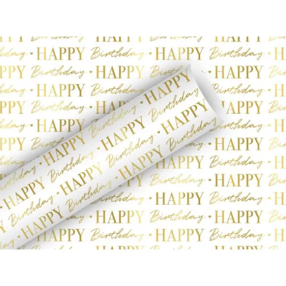 Rouleau de papier cadeau - 2 x 0,7 m - Happy Birthday Dance