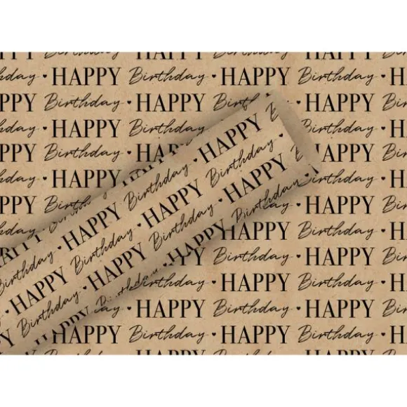 Rouleau de papier cadeau - 2 x 0,7 m - Happy Birthday Dance