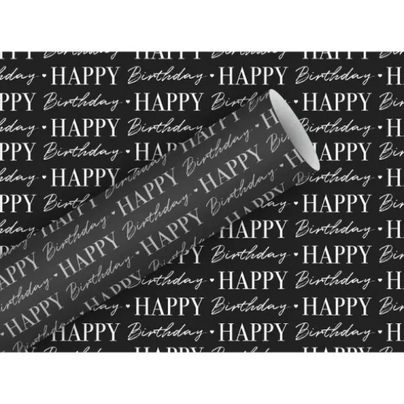 Rouleau de papier cadeau - 2 x 0,7 m - Happy Birthday Dance