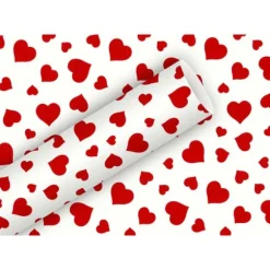 Rouleau de papier cadeau - 2 x 0,7 m - Lovely Rouge