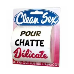 Rouleau de Papier Toilette Humoristique "Pour chatte délicate"