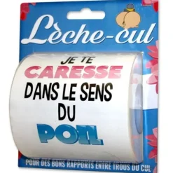 Rouleau de Papier Toilette - Je te Caresse dans le Sens du Poil