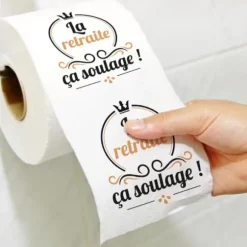 Rouleau de papier WC - La retraite, ça soulage !