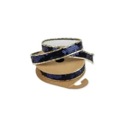Ruban Adhésif Sequins Bleu Marine