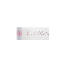 Ruban de tulle Vive les Mariés - Rose Gold
