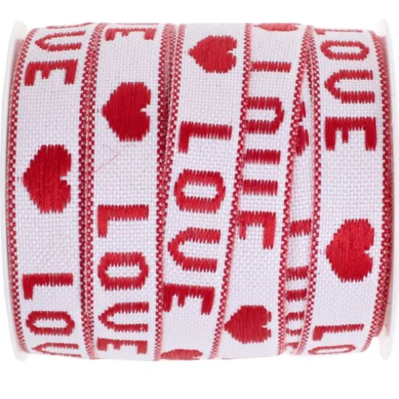 Ruban "Love" - 1 cm x 5 m - Saint-Valentin