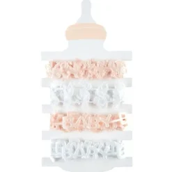 4 Rubans Assortis "Baby" - Rose Pastel