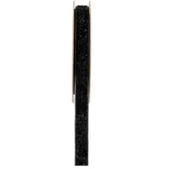 Ruban Velours Pailleté Autocollant - Noir