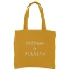 Sac Cabas " Petit bazar de Maman " - Jaune