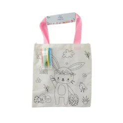 Sac cadeau à colorier en polyester - Pâques