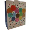 Sac cadeau en papier - Happy Birthday avec confettis - Taille M