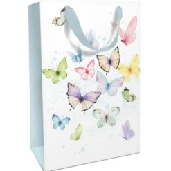 Sac cadeau en papier - Papillons - Taille L