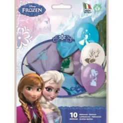 Sachet de 10 ballons - La Reine des Neiges - 26 cm