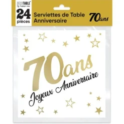 Sachet de 6 ballons Métallisés Argent - Joyeux Anniversaire