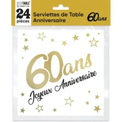 Sachet de 6 ballons Métallisés Argent - Joyeux Anniversaire
