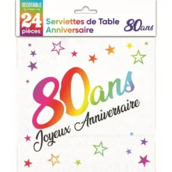 Sachet de 6 ballons Métallisés Argent - Joyeux Anniversaire