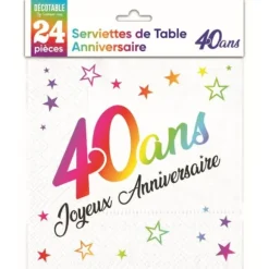 Sachet de 6 ballons Métallisés Argent - Joyeux Anniversaire