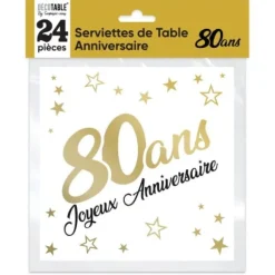 Sachet de 6 ballons Métallisés Argent - Joyeux Anniversaire