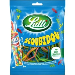 Sachet de bonbons gélifiés au goût fruité - Scoubidou - Lutti - 100 g