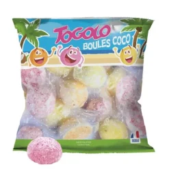 Sachet de bonbons gélifiés - Boules Coco - HARIBO - 150 g