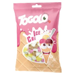 Sachet de bonbons gélifiés - Cornets de glace - TOGOLO - 125 g