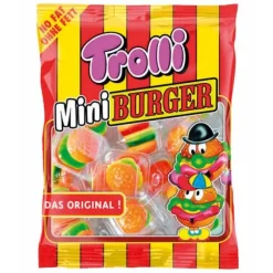 Sachet de bonbons gélifiés - Mini Burgers - Trolli - 100 g