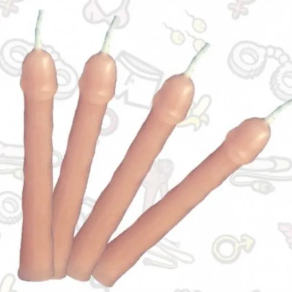Sachet de 6 bougies bouts-zizi