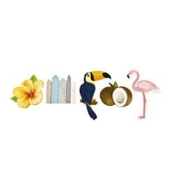 Sachet de 10 Confettis de Table en Bois Tropique
