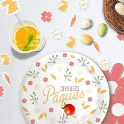 Sachet de 60 décorations de table - Joyeuses Pâques