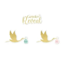 Sachet de 40 décorations de table - Fille ou Garçon ? - Collection Gender Reveal