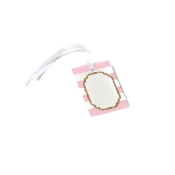 Sachet de 10 Etiquettes Porte-Noms Fille Baby Shower - Rose