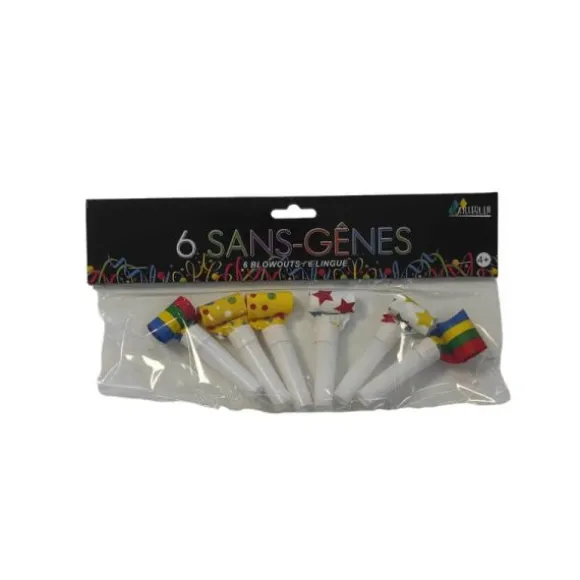 Sachet de 6 sans-gênes - Multicolore