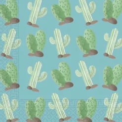 Sachet de 20 serviettes Cactus