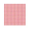 Sachet de 20 Serviettes Cocktail - Carreaux Vichy - Rouge