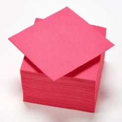 Sachet de 50 serviettes cocktail - Rose Framboise