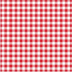 Sachet de 30 Serviettes en Papier - Carreaux Vichy - Rouge