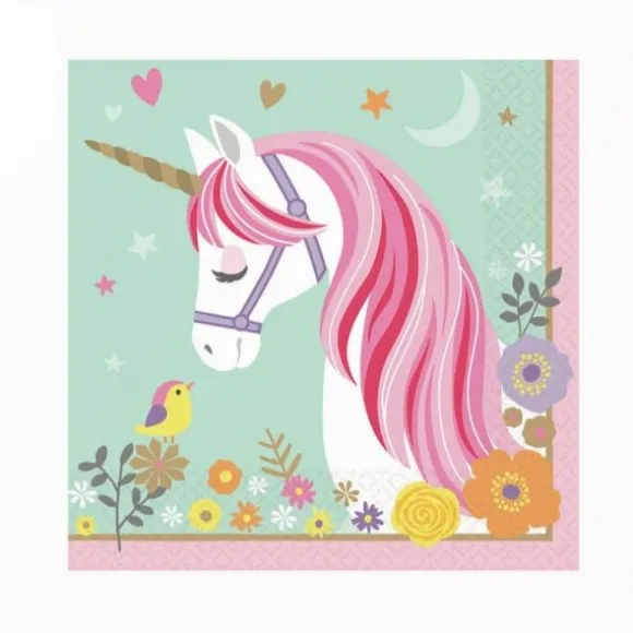 Sachet de 16 serviettes "Licorne Magique"