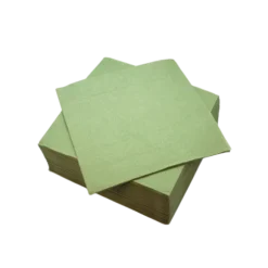 Sachet de 50 Serviettes Microgaufrées - 38 x 38 cm - Vert Olive