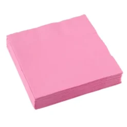 Sachet de 20 serviettes - Rose Tendre