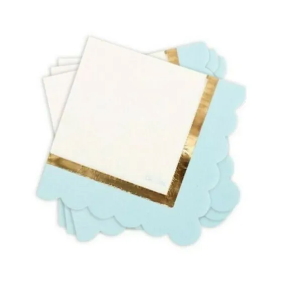 Sachet de 16 serviettes So Chic - Bleu Pastel