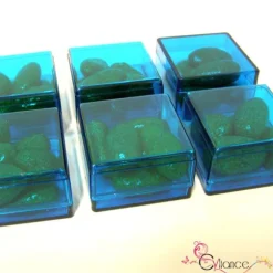 Sachet de Six Cubes en Plexiglas à Garnir de Dragées Couleur au Choix