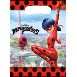 8 Sachets à Confiserie "Miraculous Ladybug"