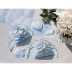 6 Sachets Dragées Bleu & Or - Collection BB