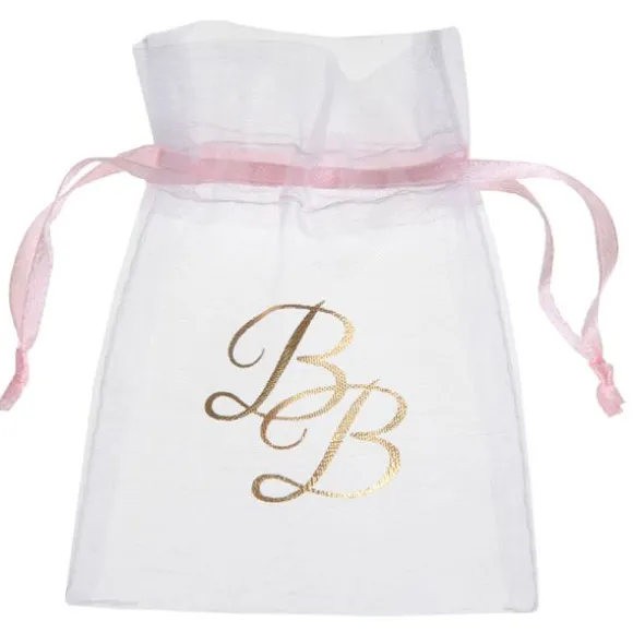 6 Sachets Dragées Rose & Or - Collection BB