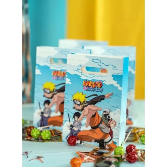 4 sachets en papier - 15,8 x 23,6 cm - Naruto Shippuden ®