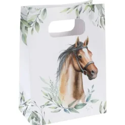 10 sachets en papier - 13 x 7 x 18 cm - Collection Hippique