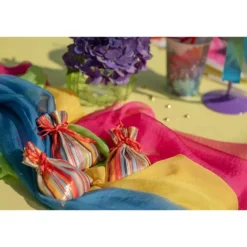 4 sachets en polyester - 7,5 x 10 cm - Collection Holi