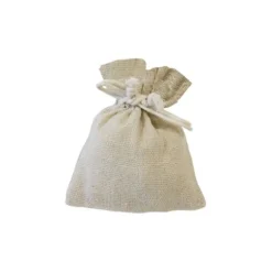 5 sachets en toile avec effet lin - Couleur au choix